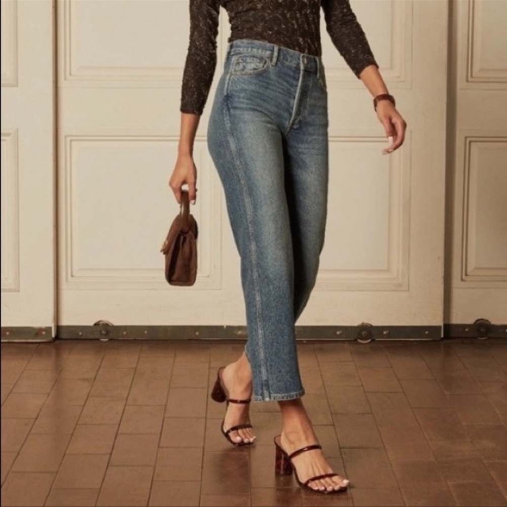 Boyish The Mikey High Rise Wide Leg Jeans in Starfight (30) - Picture 2 of 15